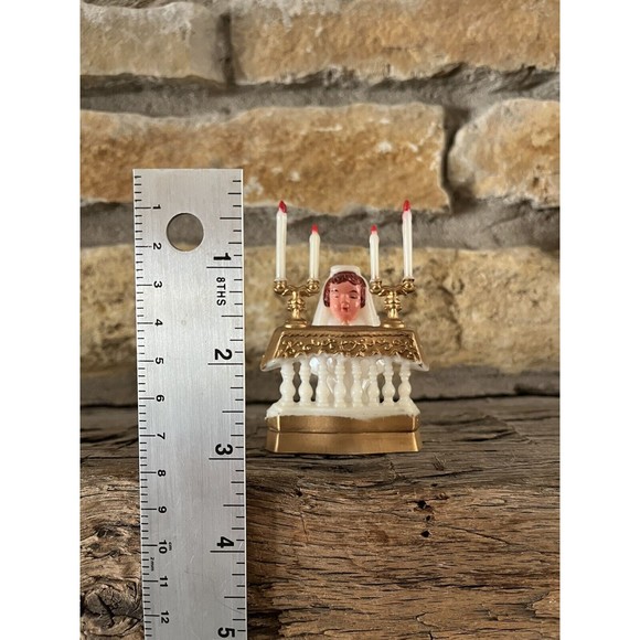 Vintage Plastic Praying Girl Alter Cake Topper 1st Communion Hong Kong JM - Picture 8 of 8